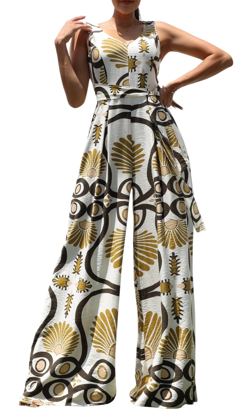 Printed Loose Fit Jumpsuit