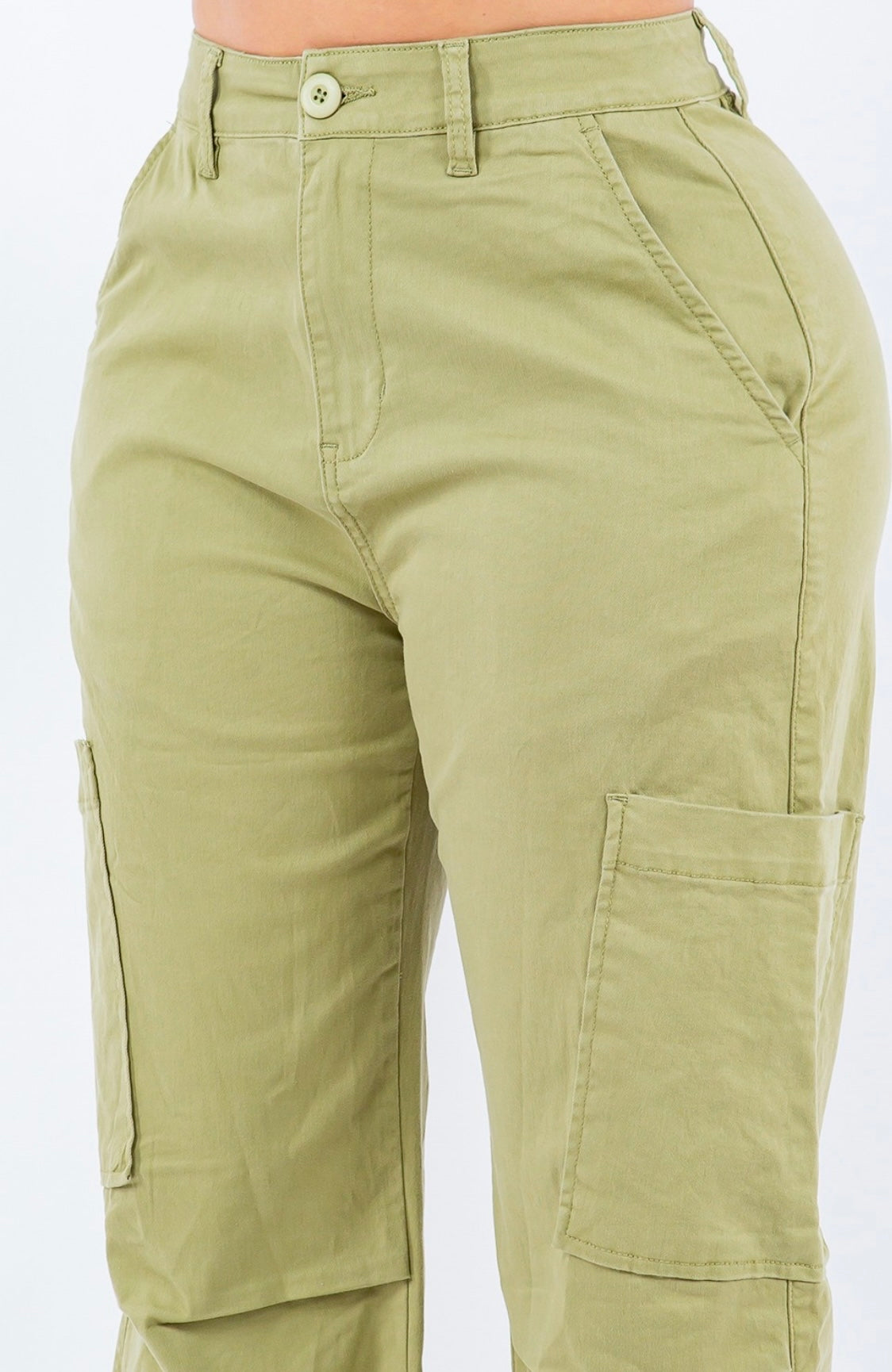 Sage High Waist Cargo Pants