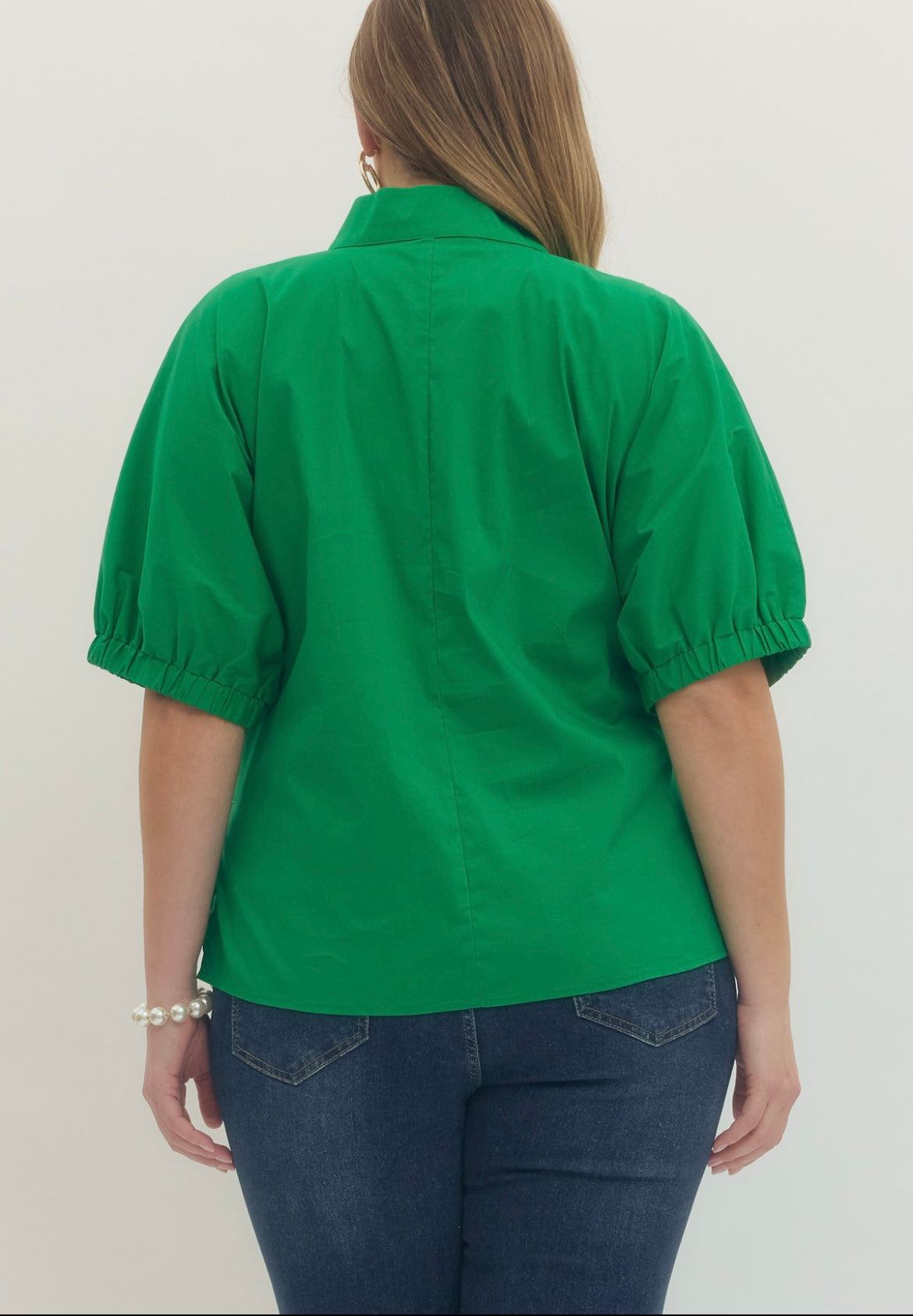 Green Daisy Top