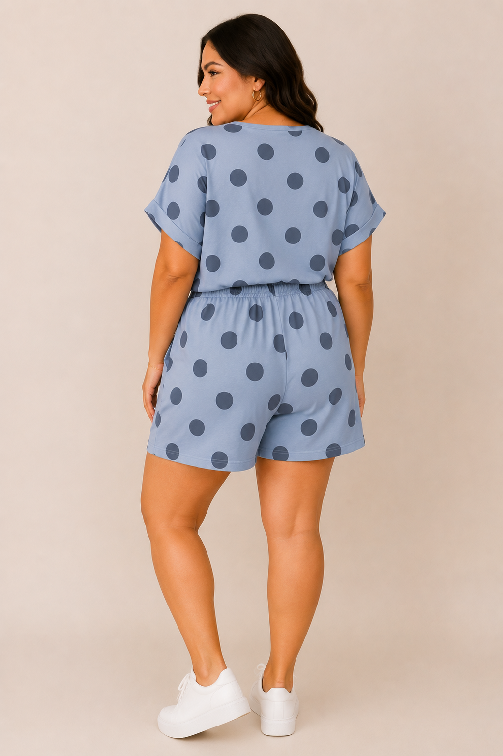 Blue Polka Dot Set