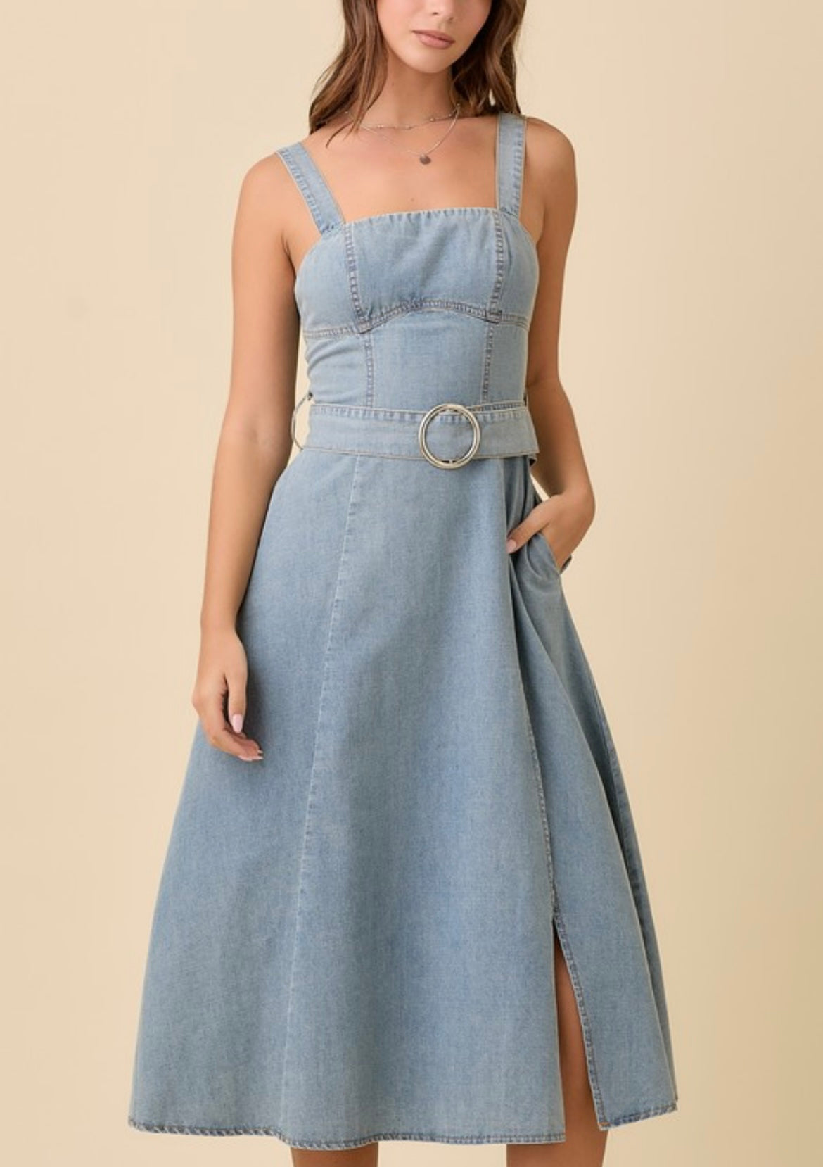 Denim Midi Dress