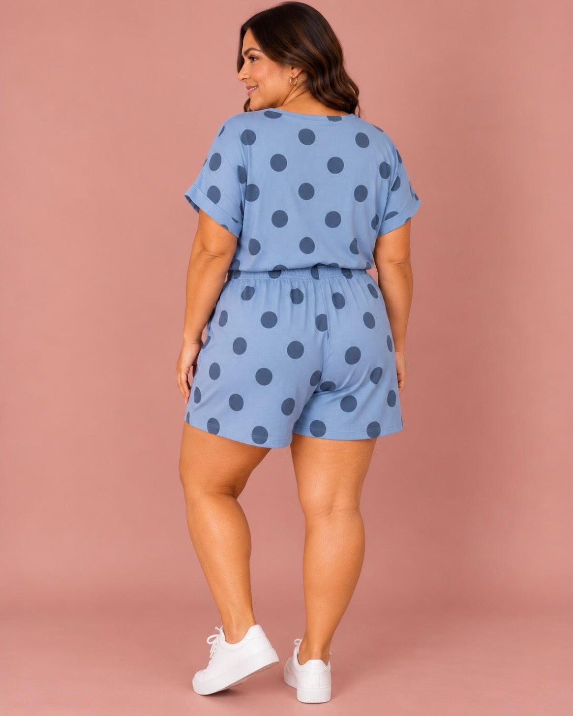 Blue Polka Dot Set