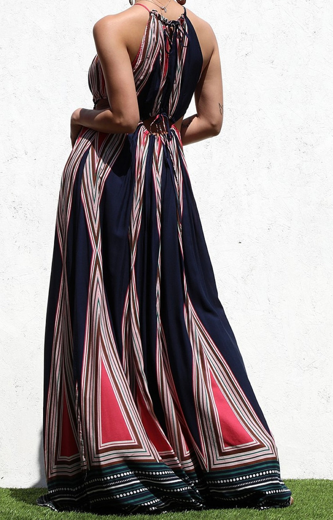 Black Tangerine Maxi Dress