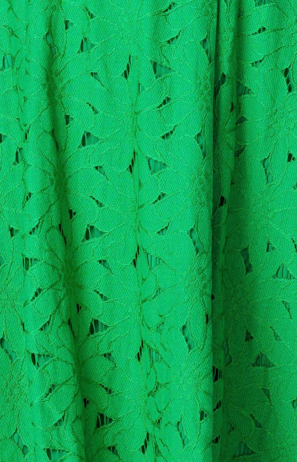 Green Lace Midi Dress