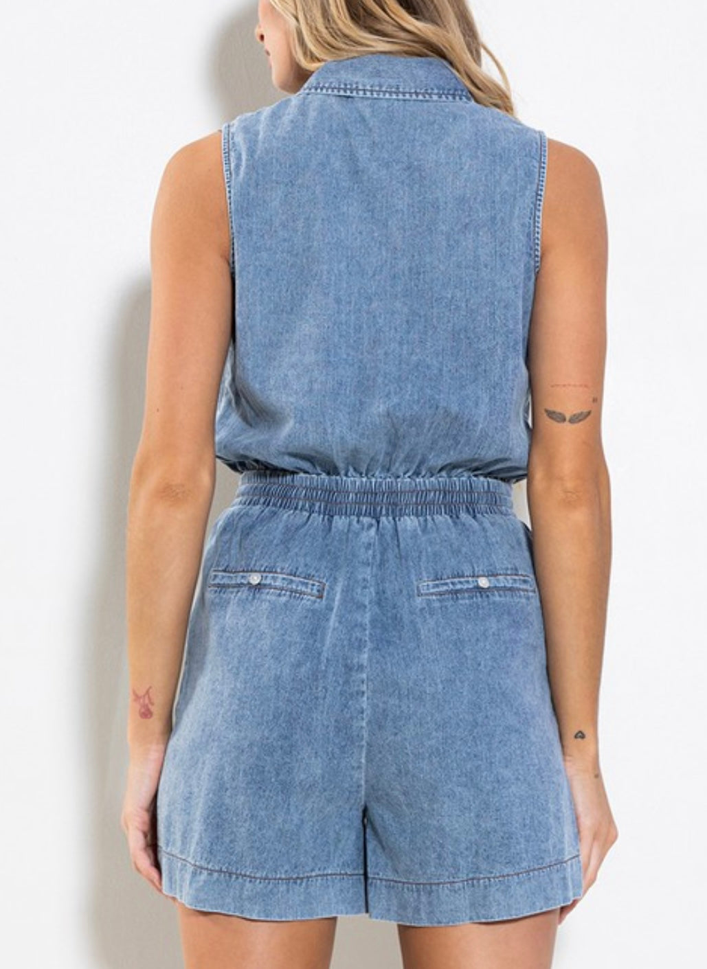 Denim Romper