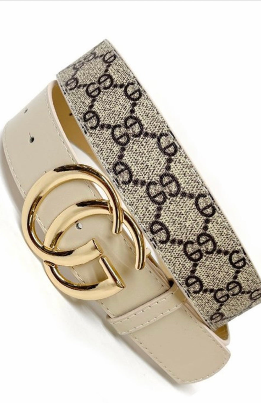 Texture CG Buckle Belt