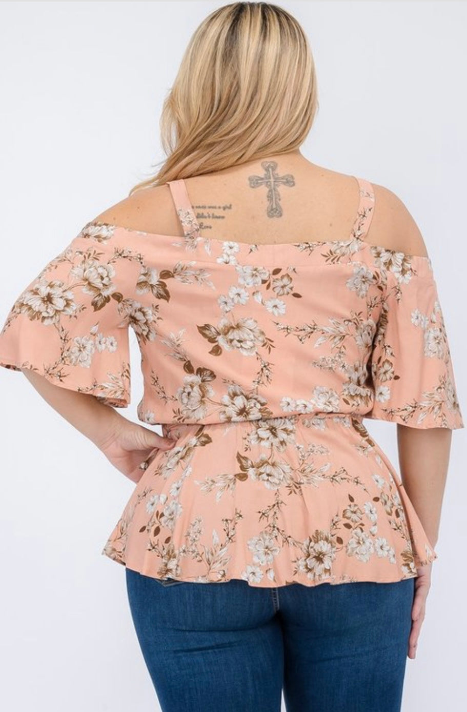 Floral Print Off Shoulder Top