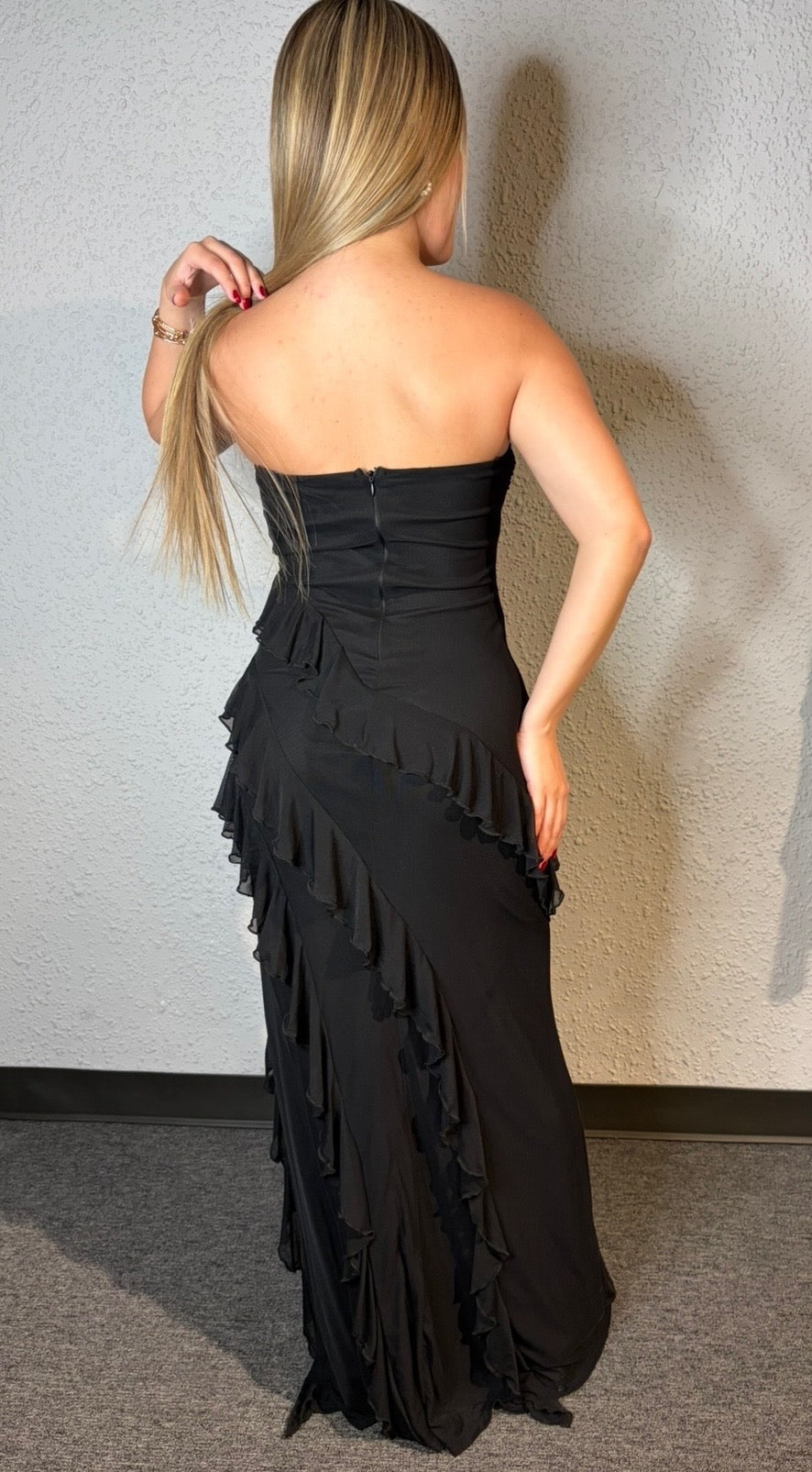 Ariana Ruffle Maxi Dress