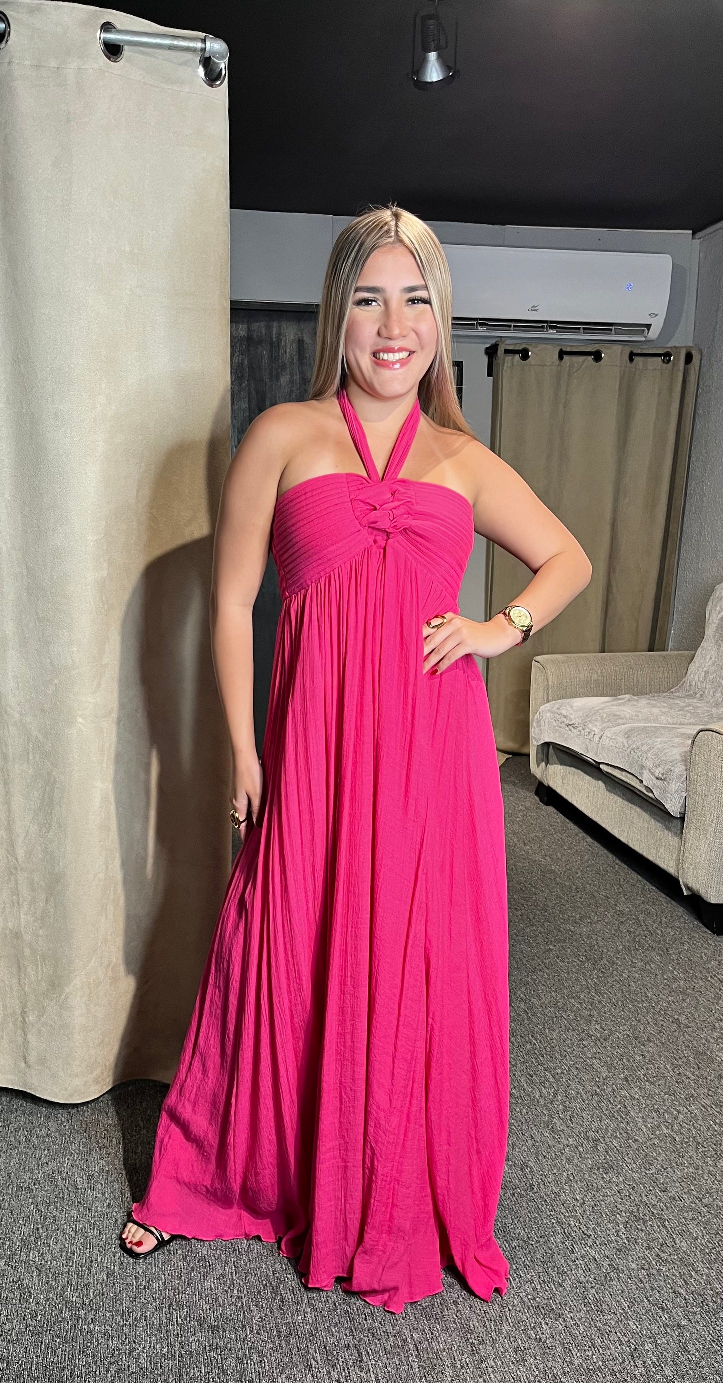 Fuchsia Maxi Dress