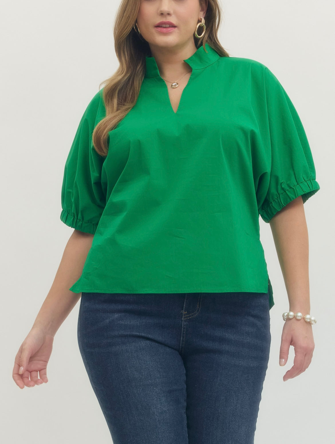 Green Daisy Top