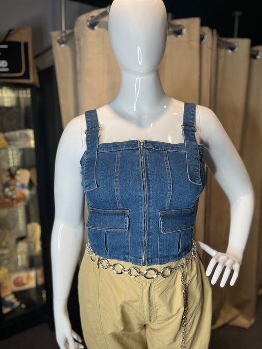 Ann Denim Top