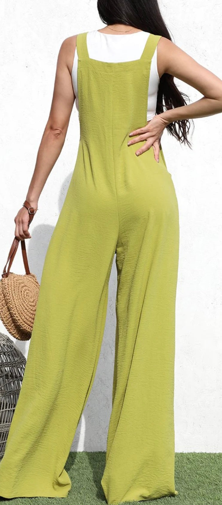 Lime Loose Fit Jumpsuit