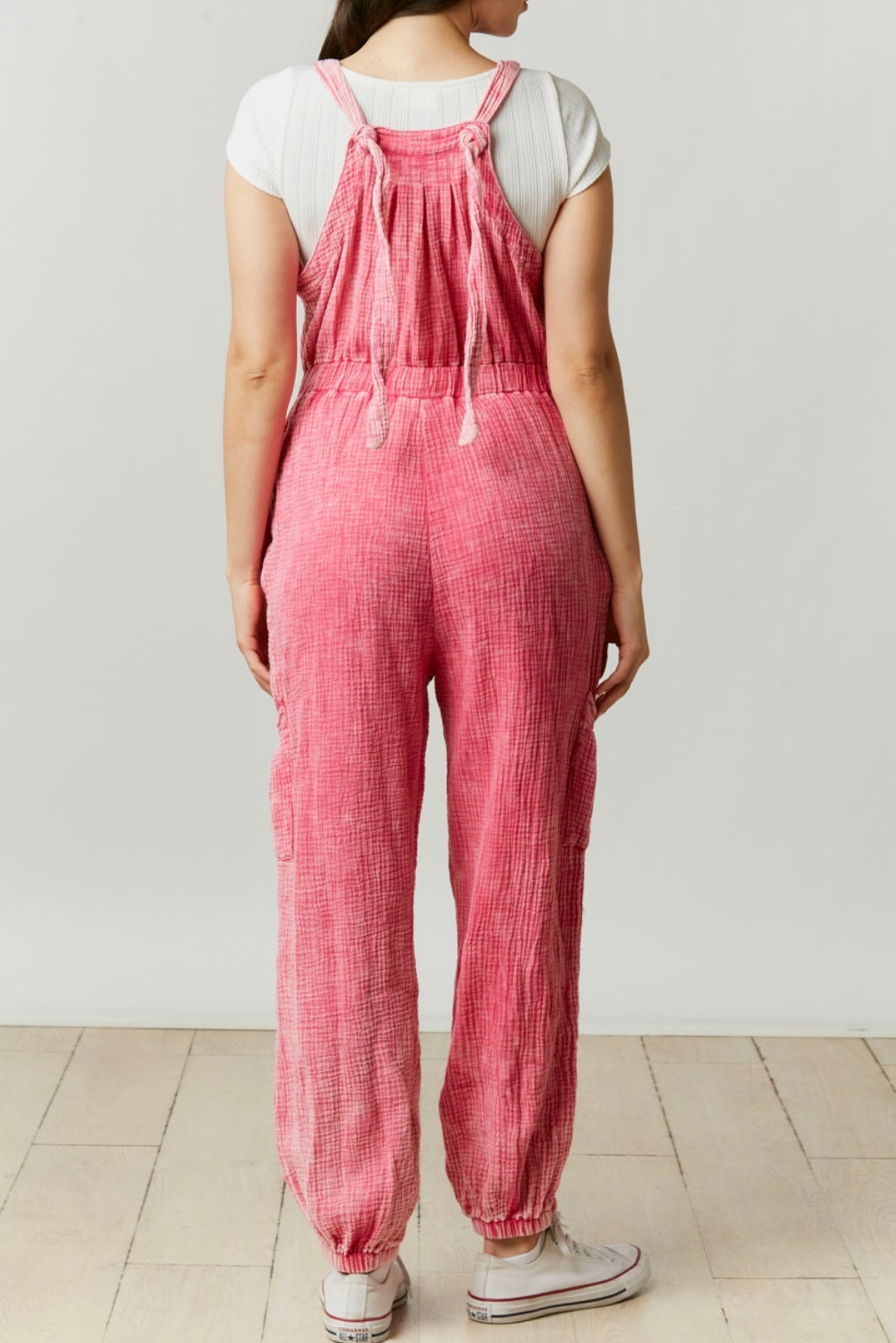 Fuchsia Tied Jumpsuit