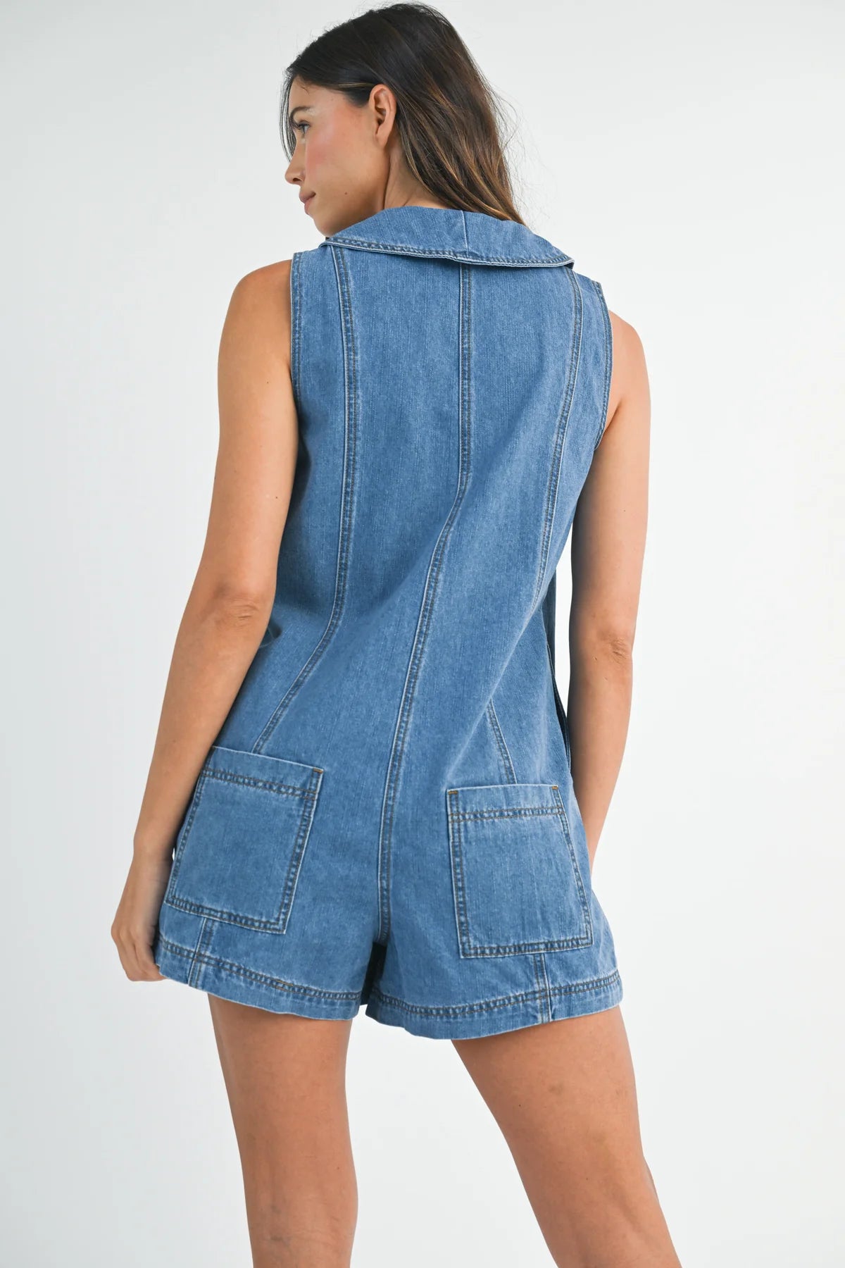 Lora Denim Romper