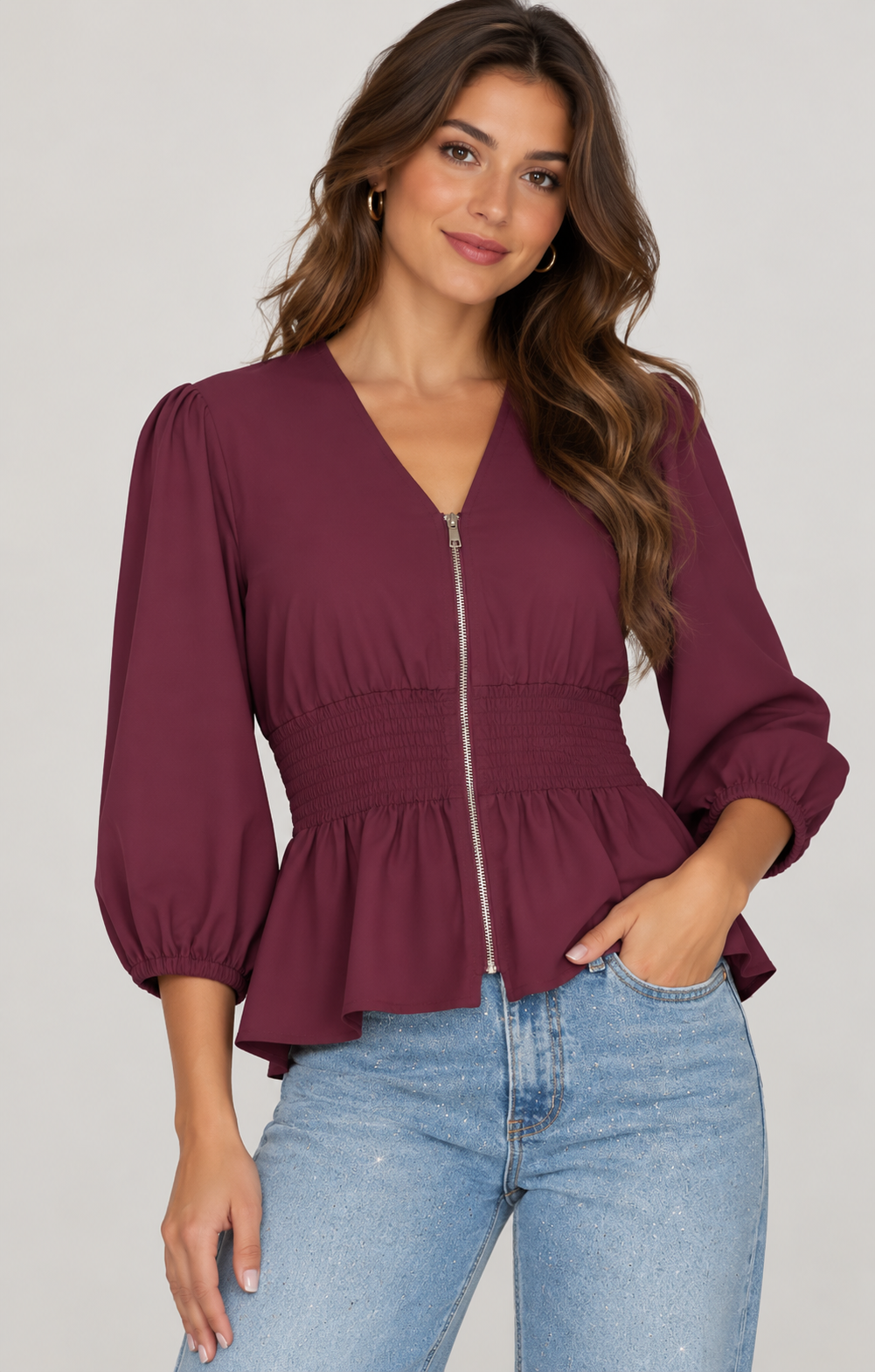 Plum Blouse