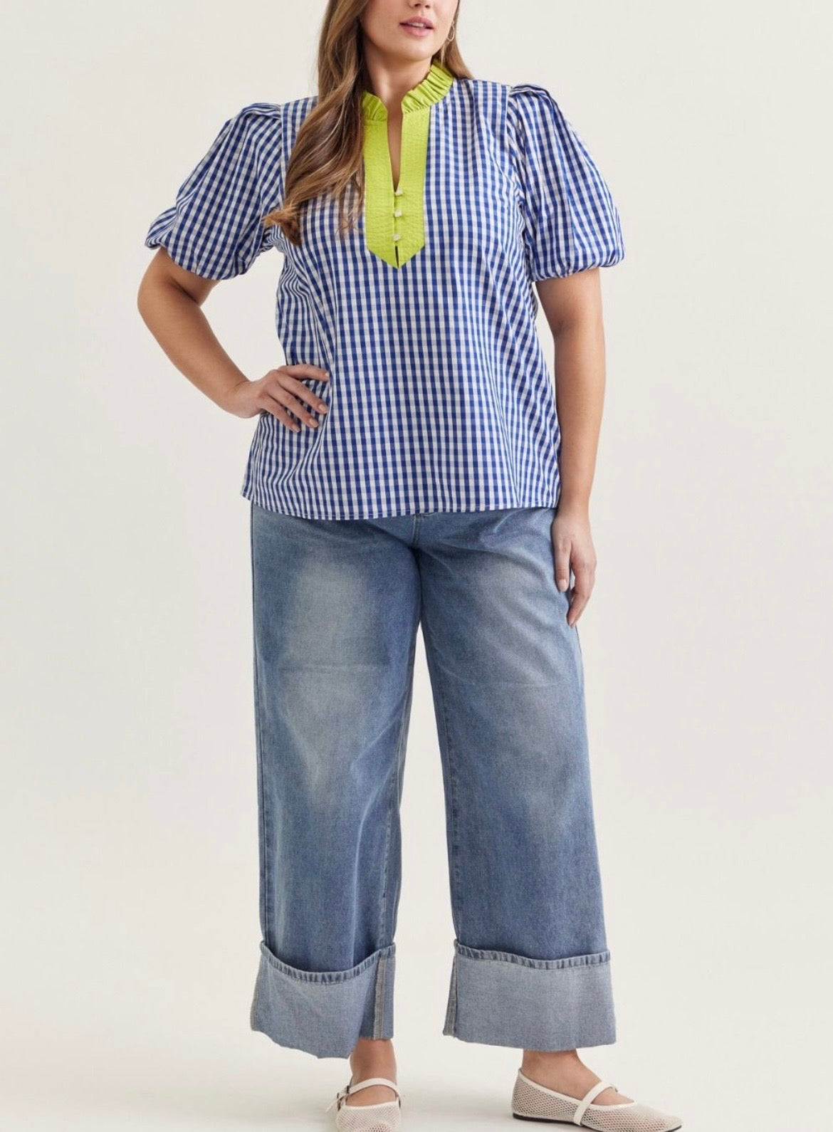 Gingham Blouse