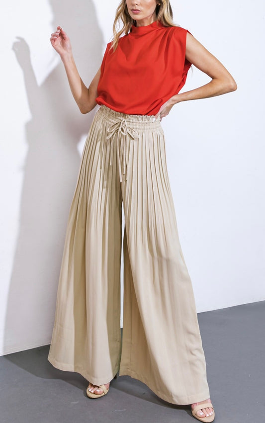 Pleated Pants