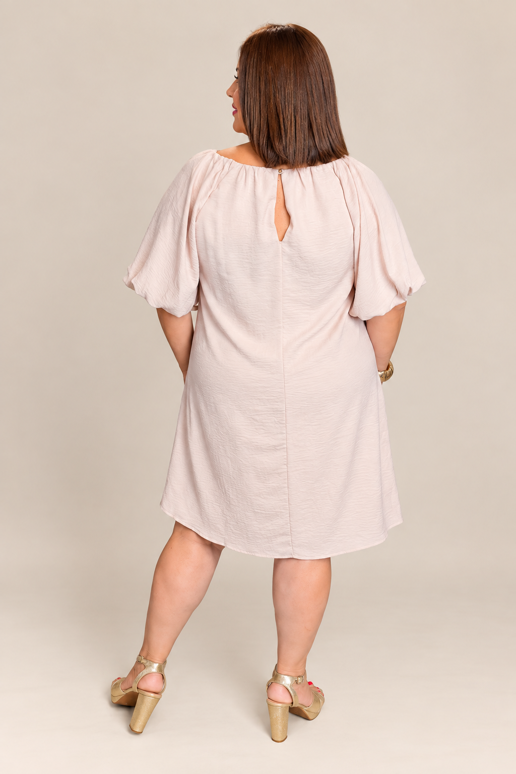 Champagne Satin Dress