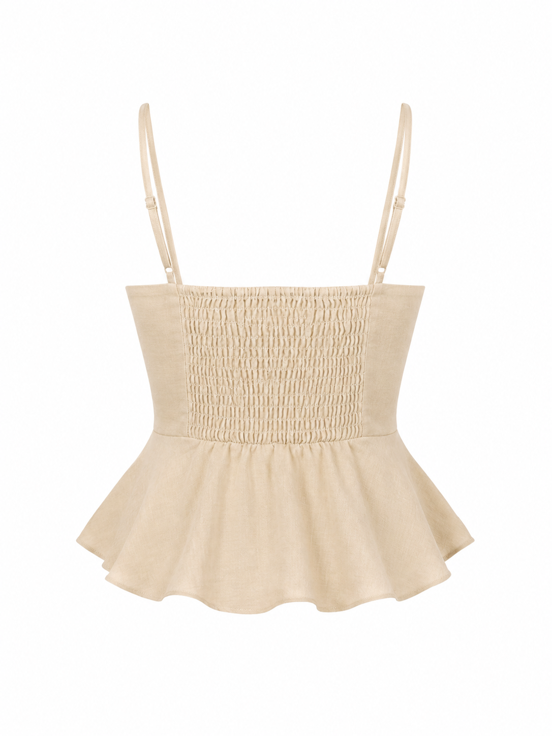 Flower Peplum Tube Top