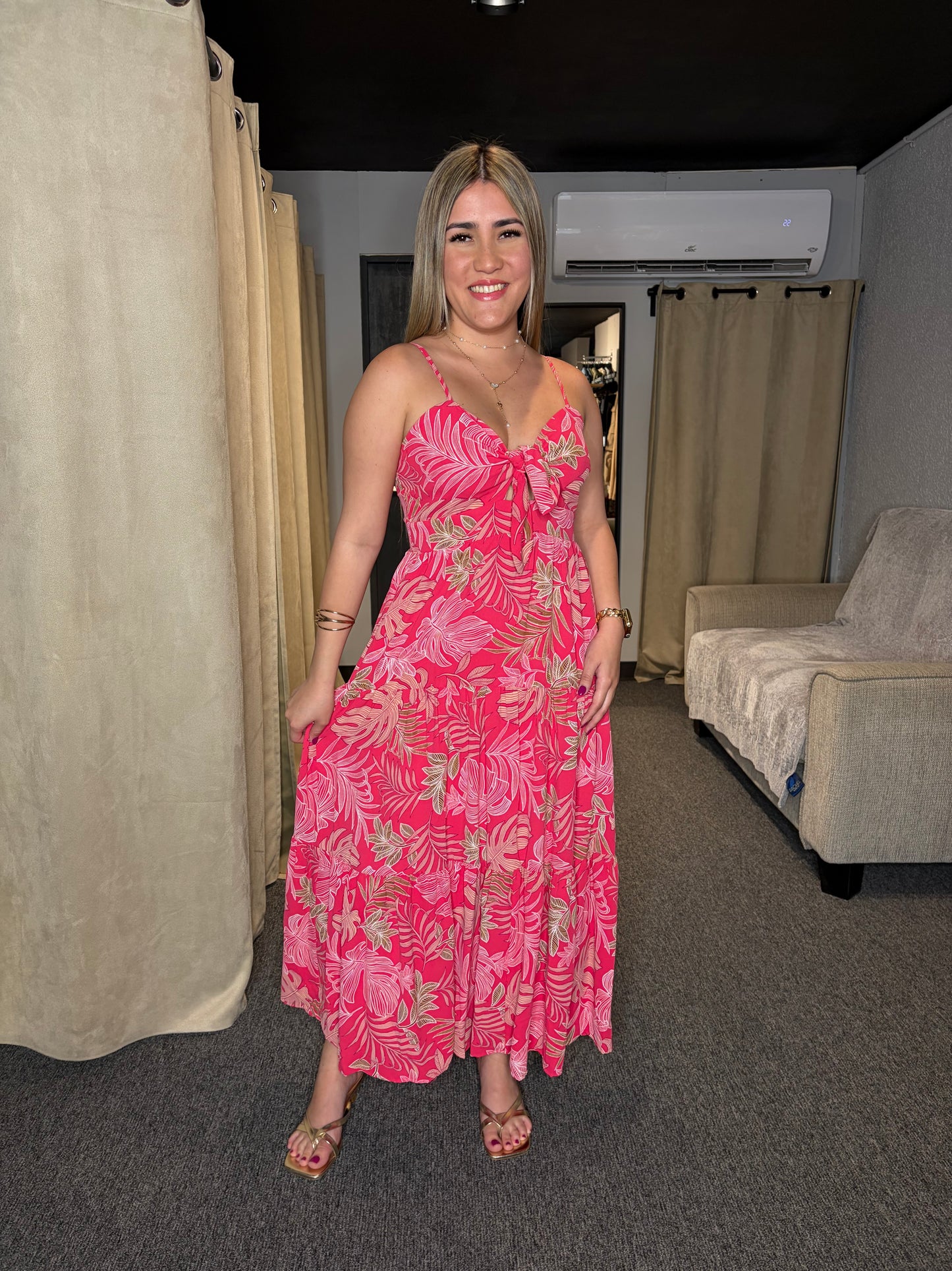 Tie Knot Midi Dress