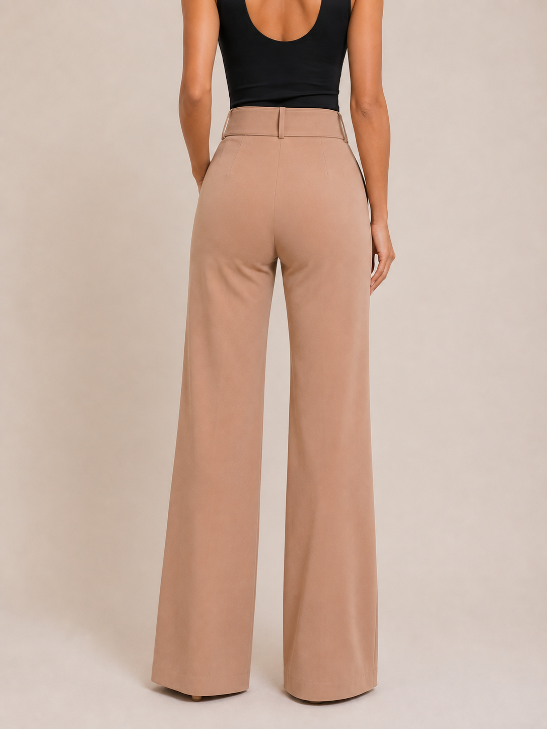 Khaki Belted Pants