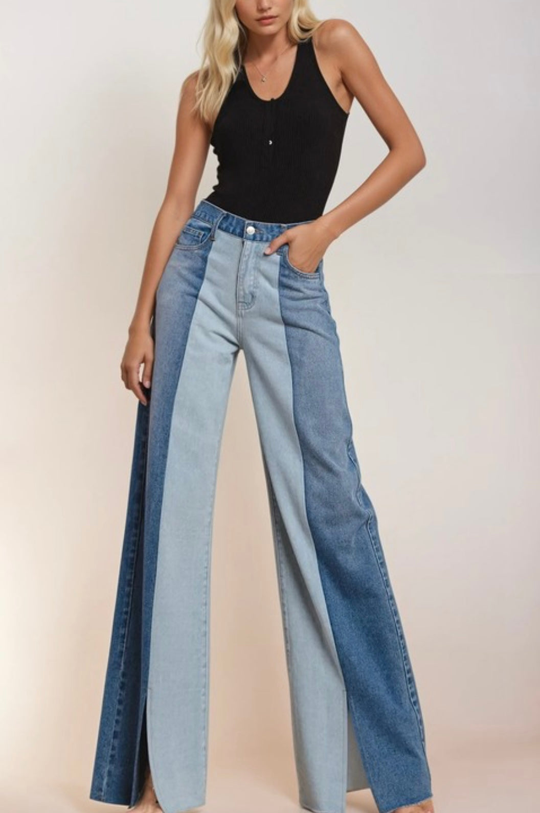 Color Block Jeans