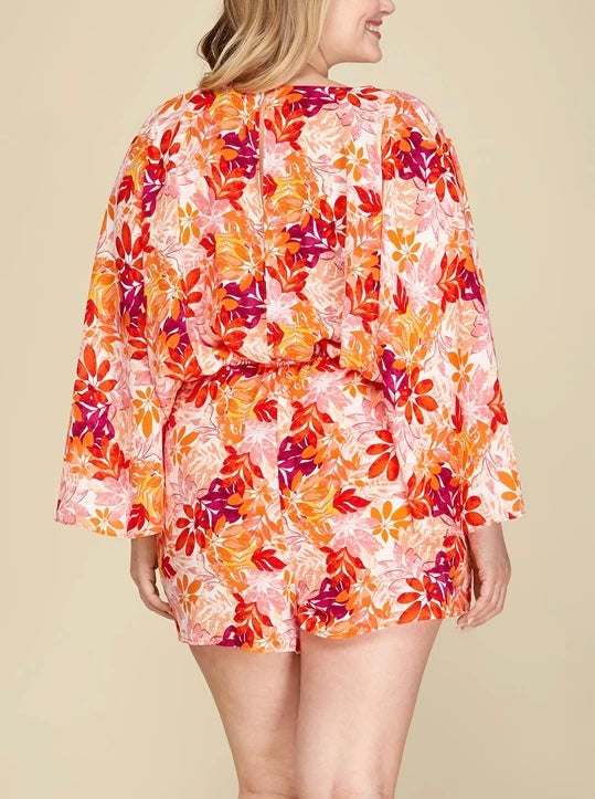 Floral Kimono Romper