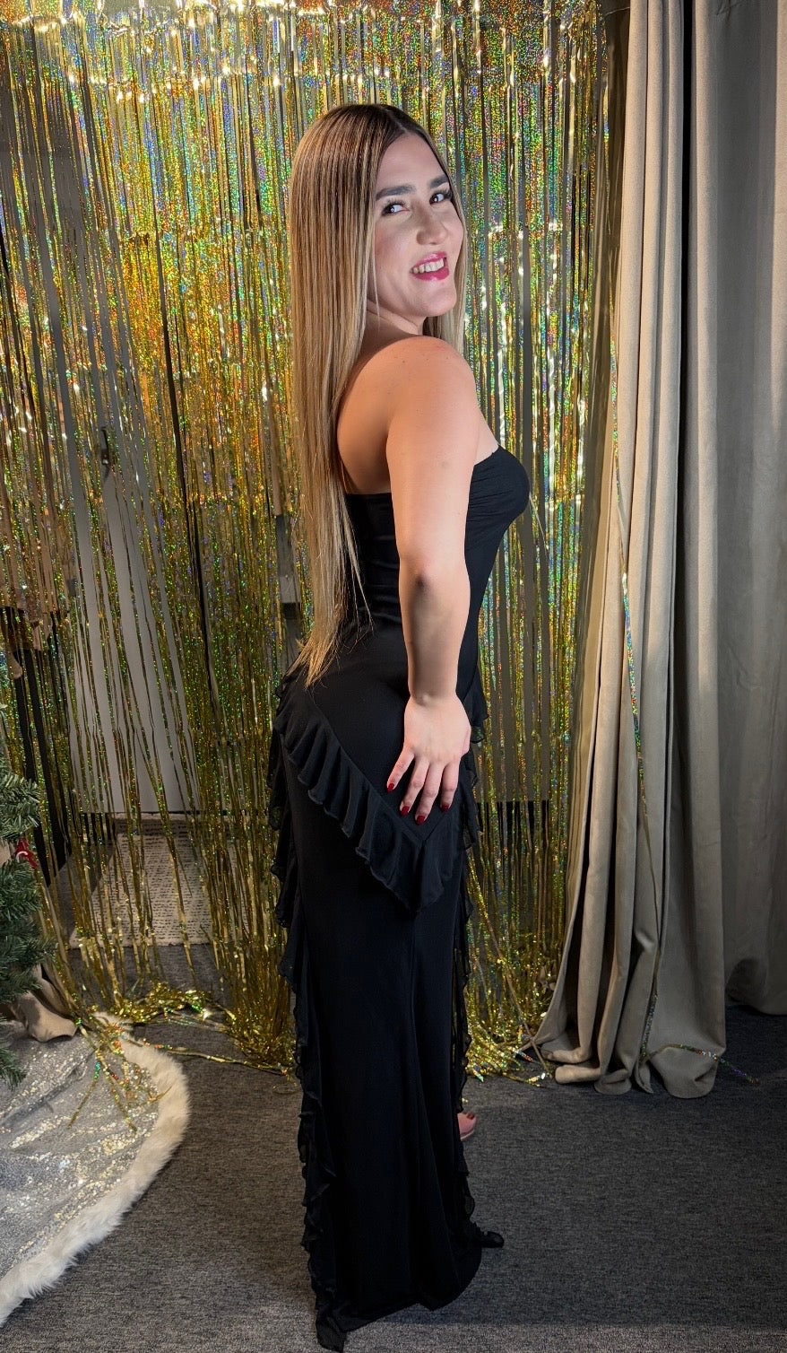 Ariana Ruffle Maxi Dress