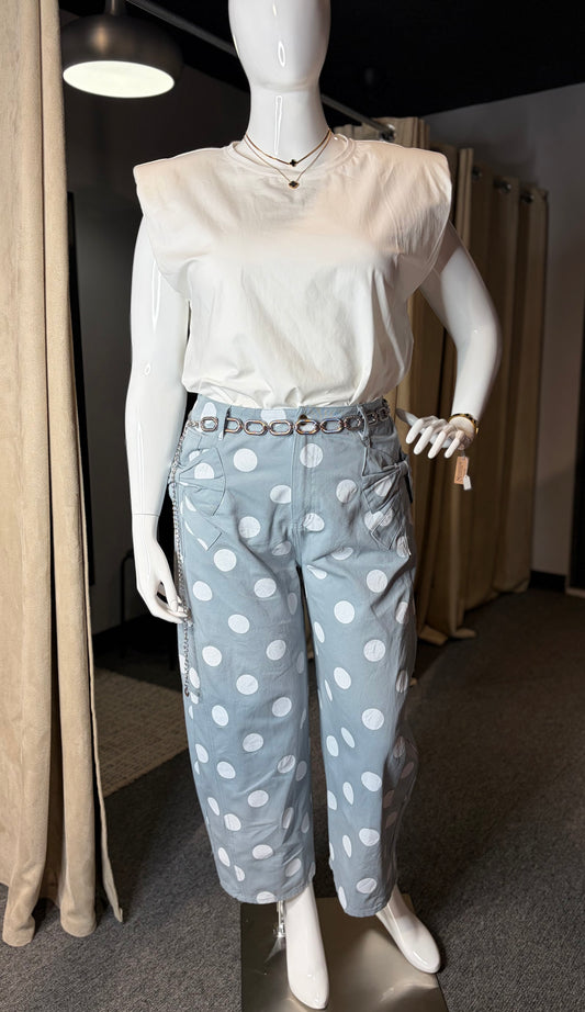 Blue Polka Dots Pants