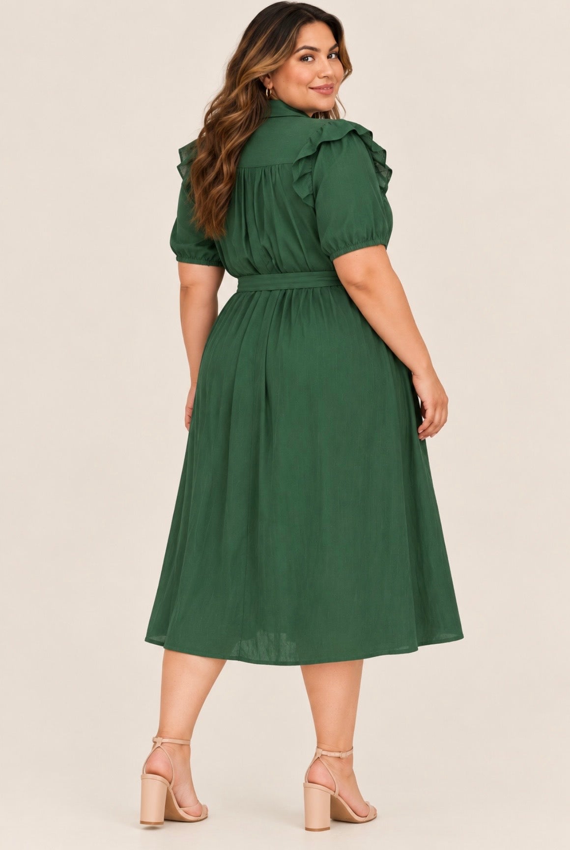 Emerald Midi Dress