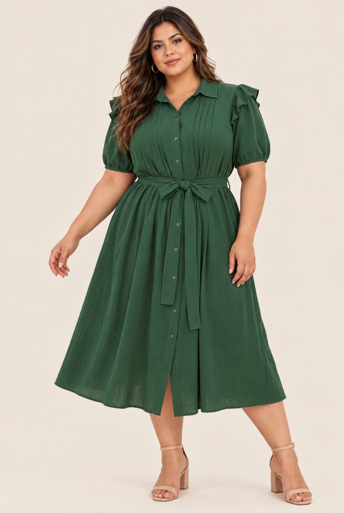 Emerald Midi Dress