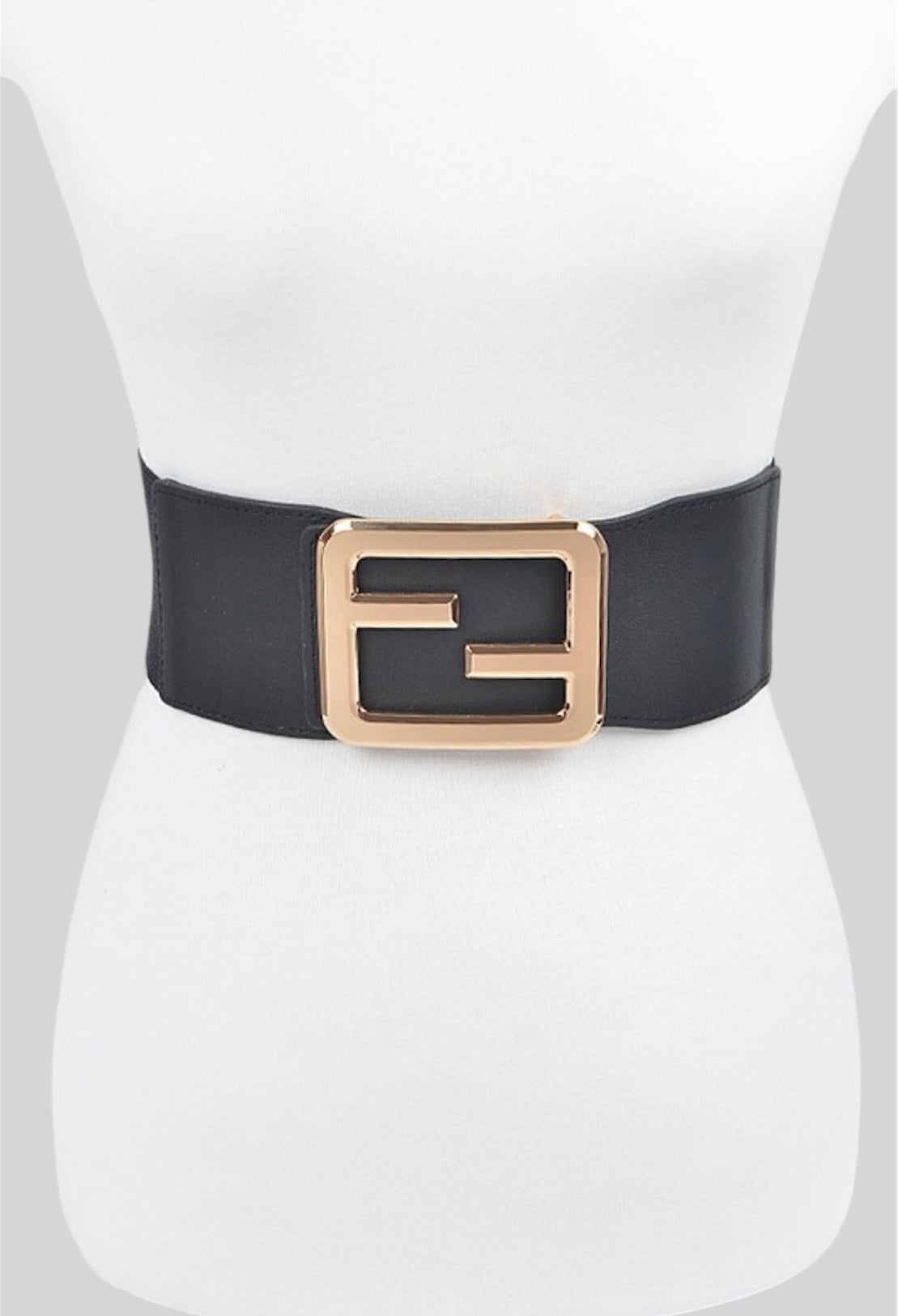 Elastic Black-Gold Belt