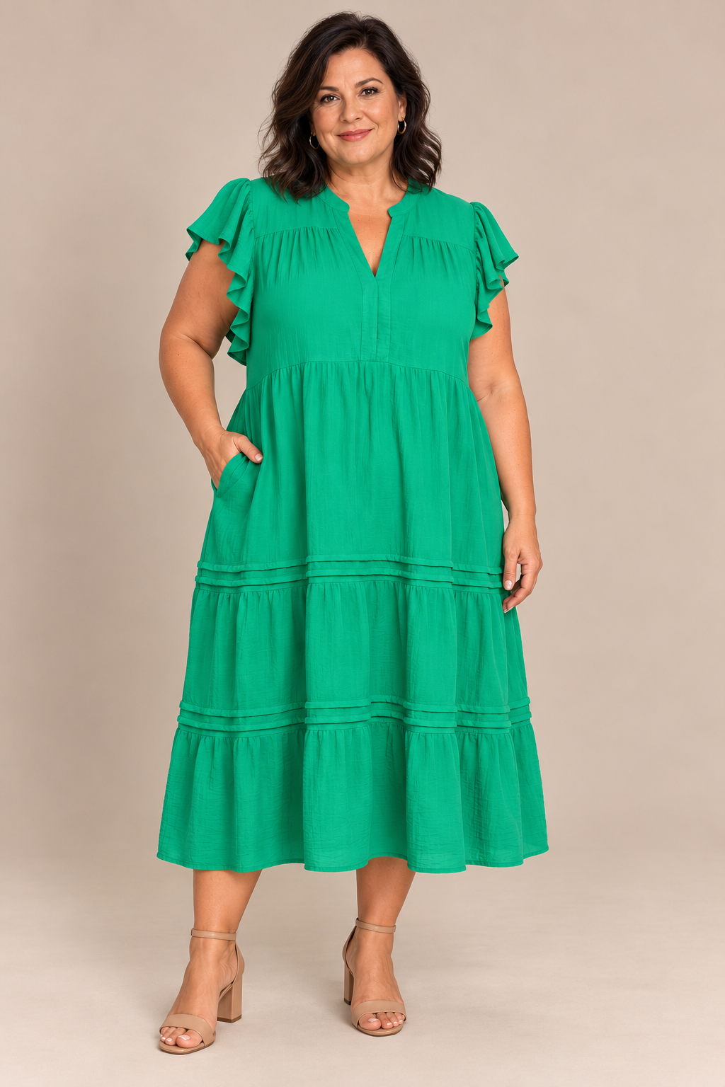 Flutter Sleeve Dress