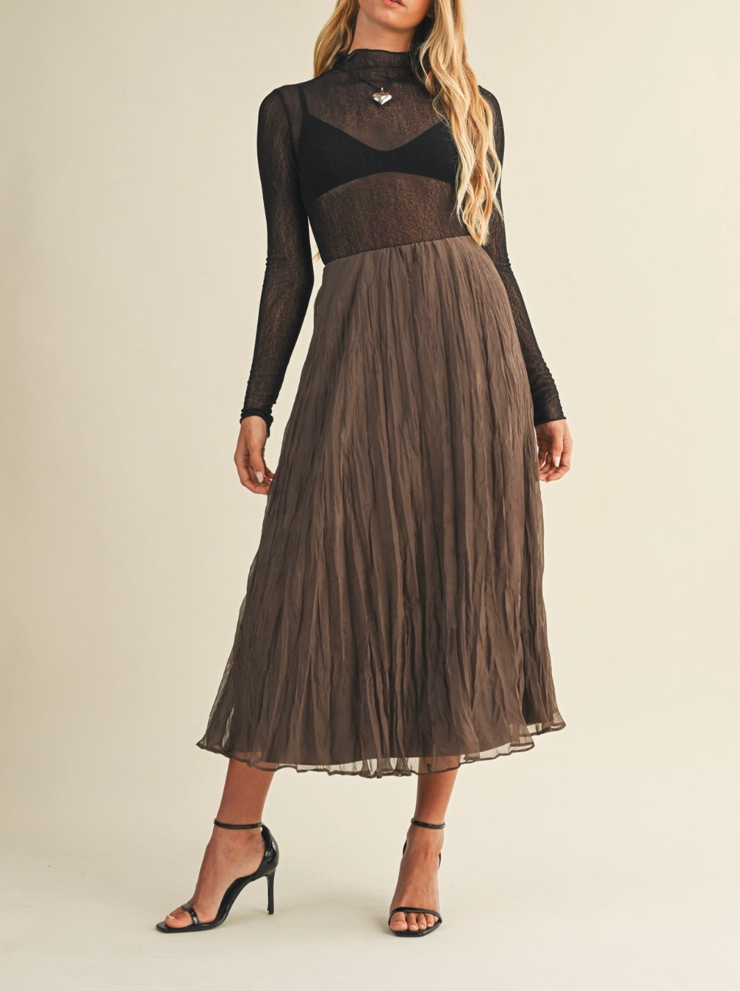 Chiffon Midi Skirt