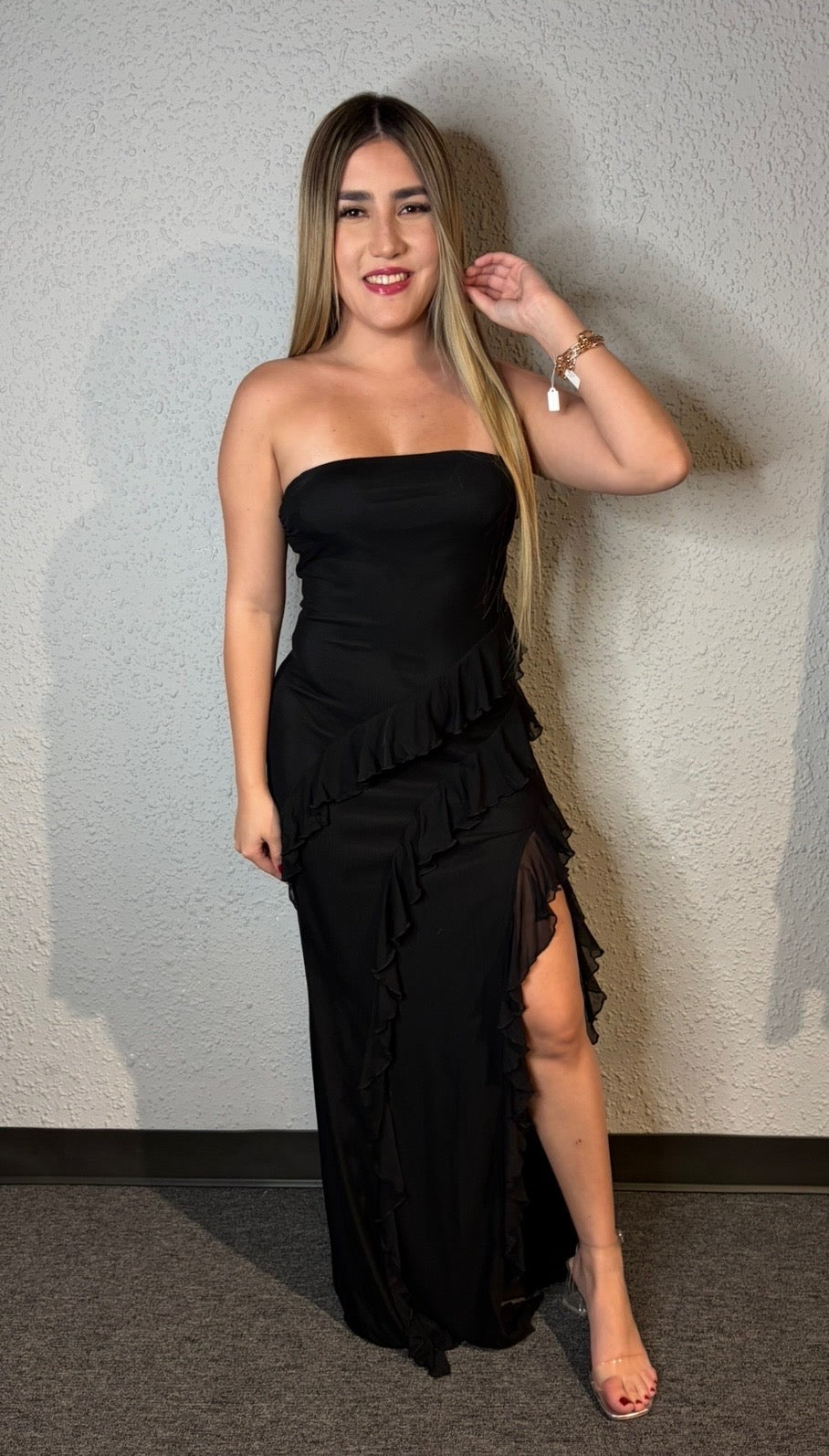 Ariana Ruffle Maxi Dress