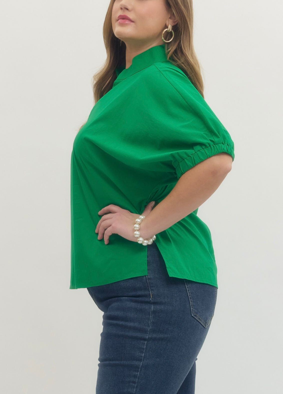 Green Daisy Top