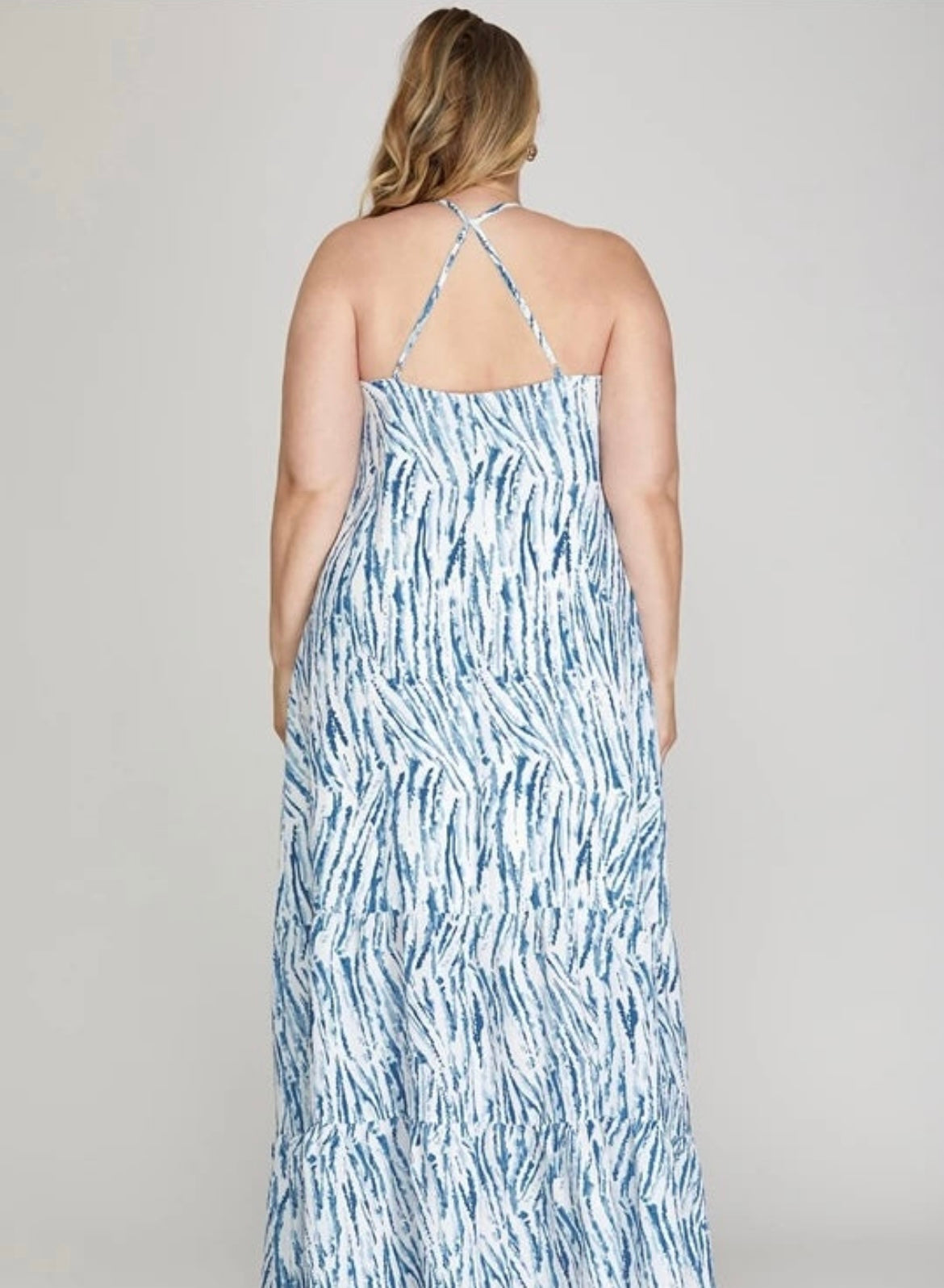 Blue Print Cami Maxi Dress