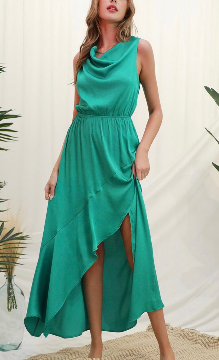 Draped Maxi Dress