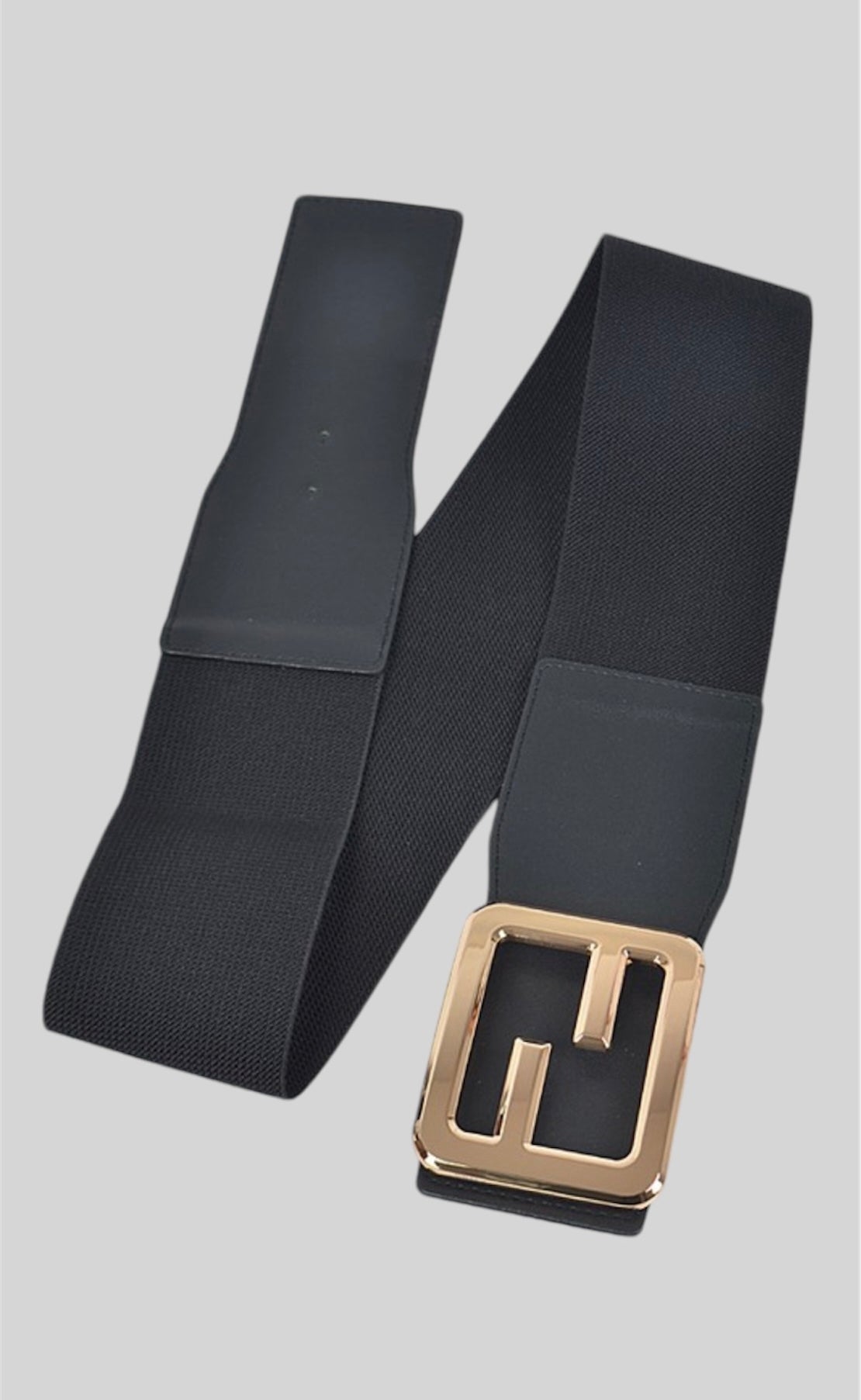 Elastic Black-Gold Belt