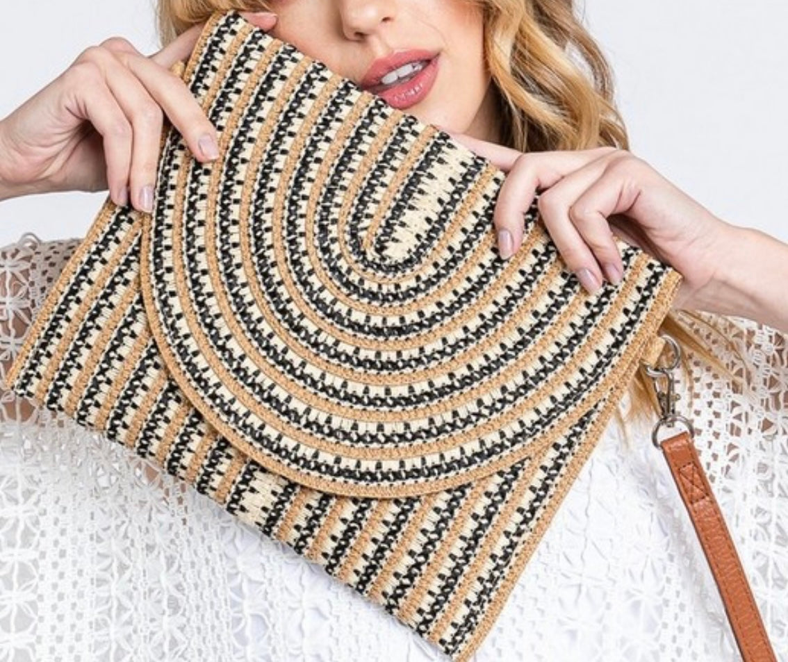 Straw Clutch Bag