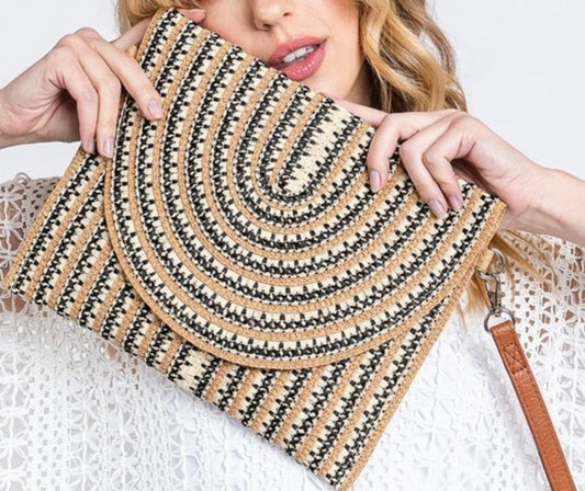 Straw Clutch Bag