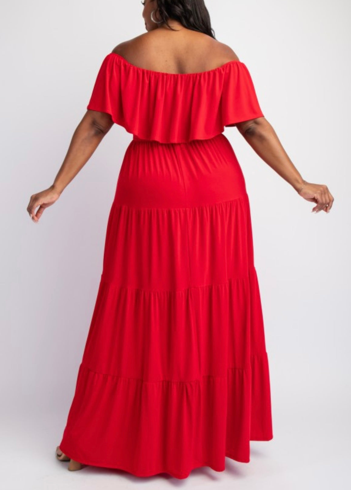 Lady in Red Maxi Dress