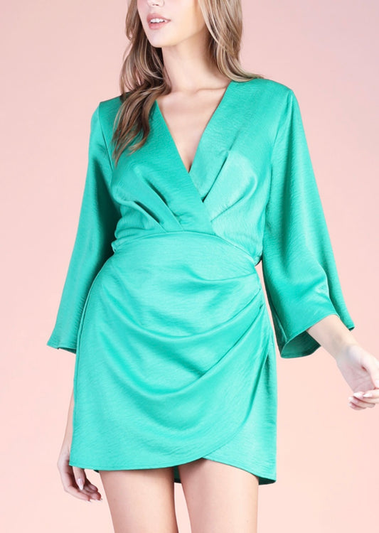 Satin Crepe Dress