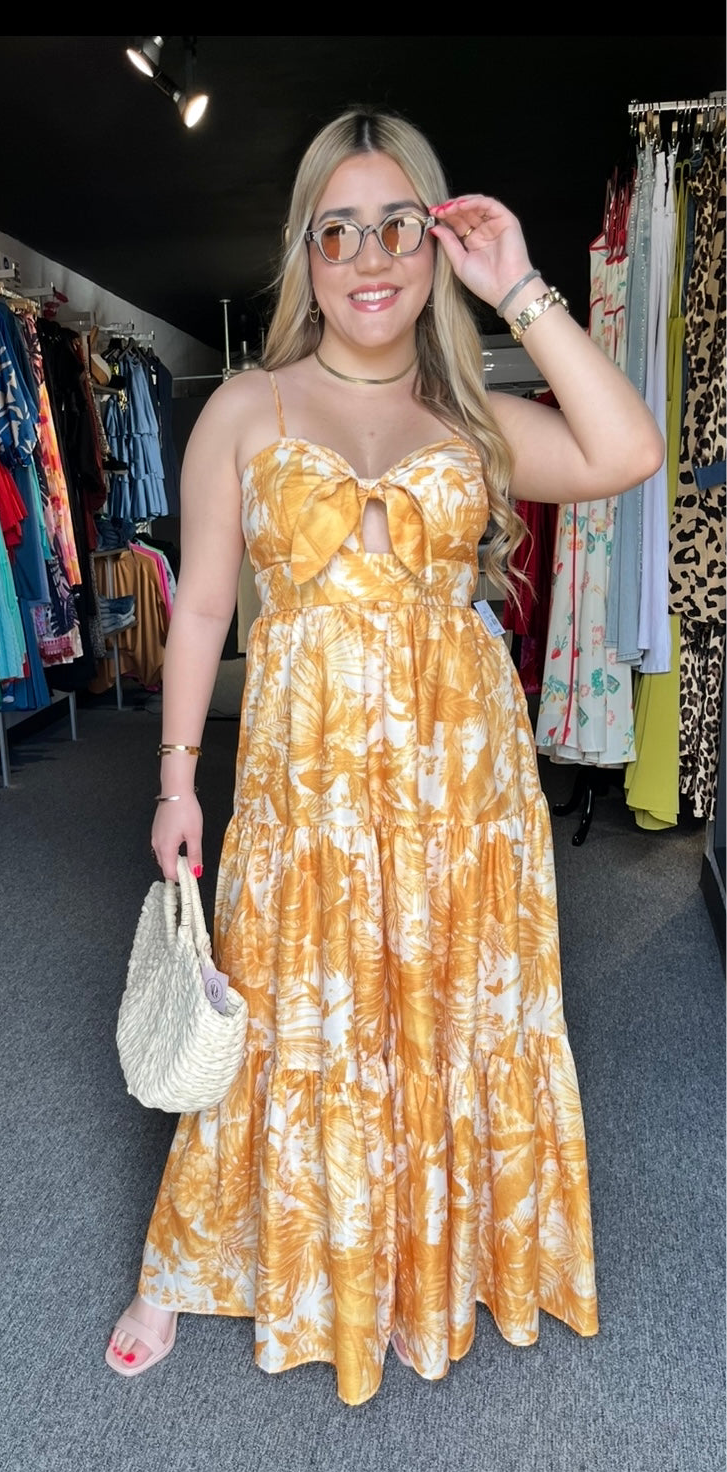 Tangerine Maxi Dress