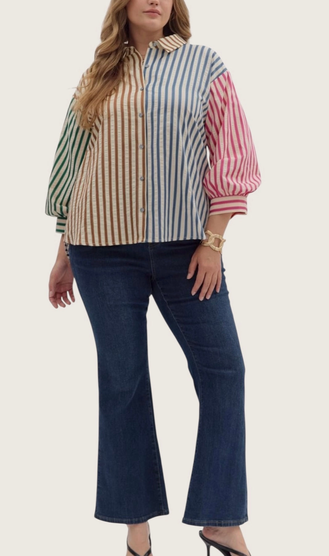 Julie Stripe Blouse