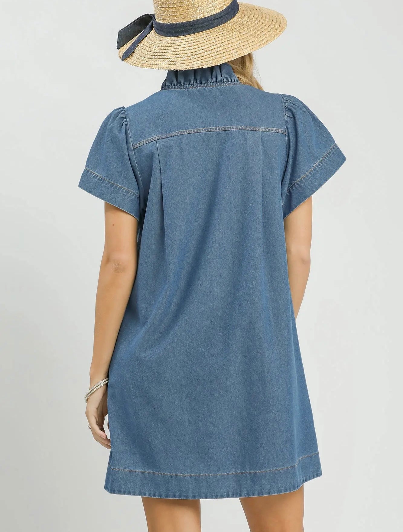 Chambray Mini Dress