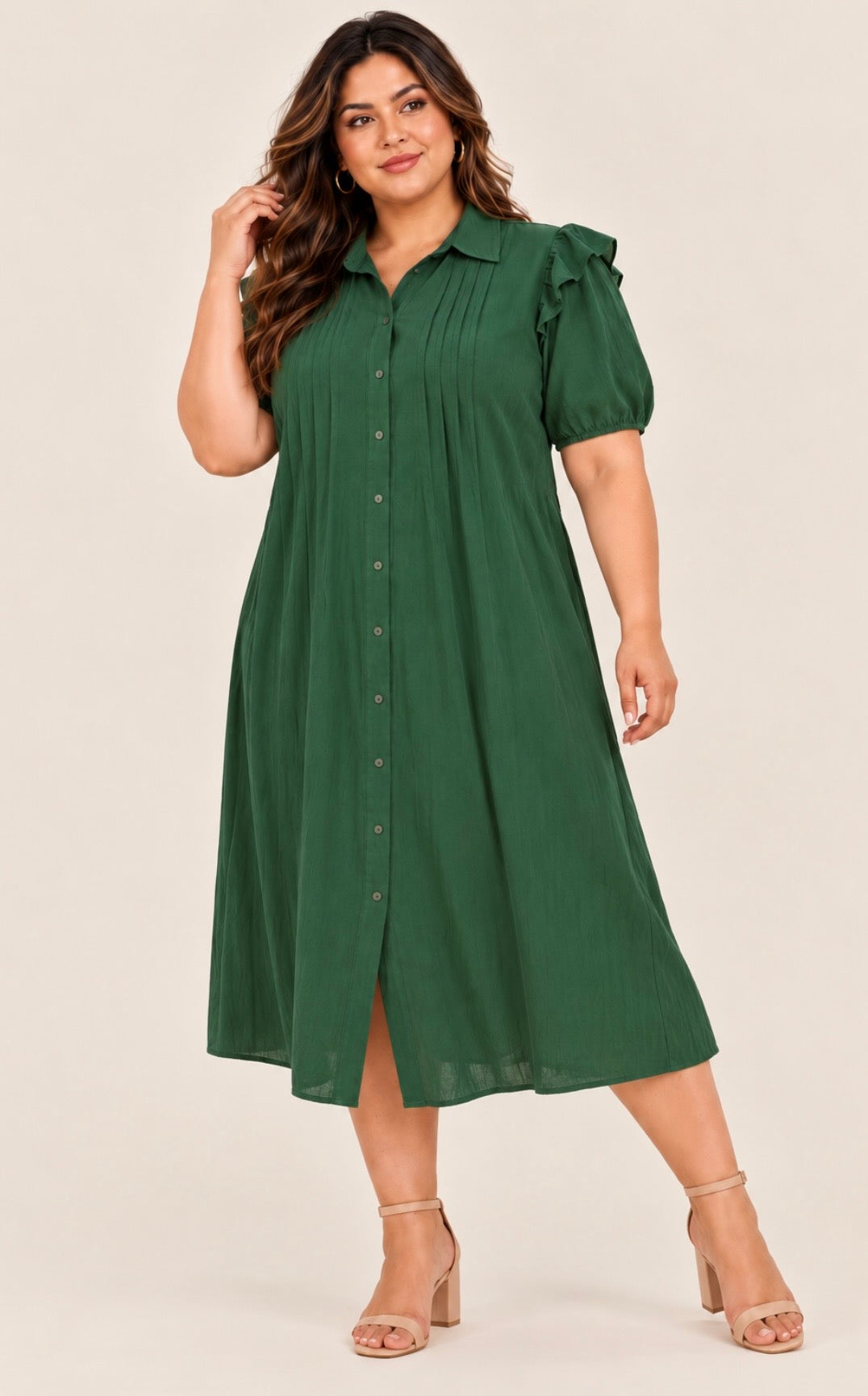 Emerald Midi Dress