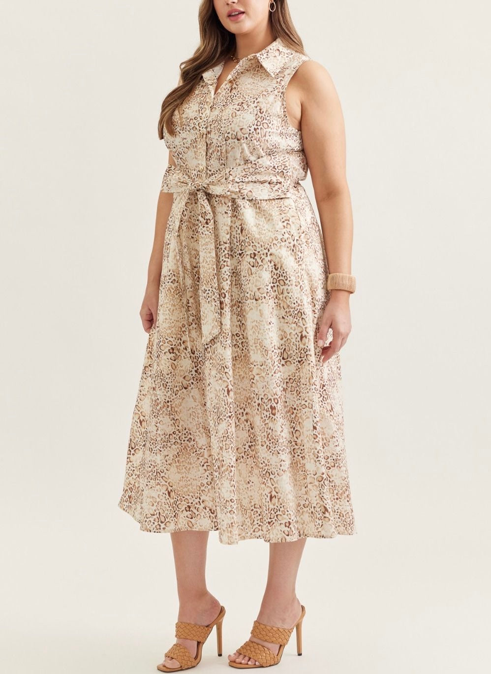 Animal Print Midi Dress