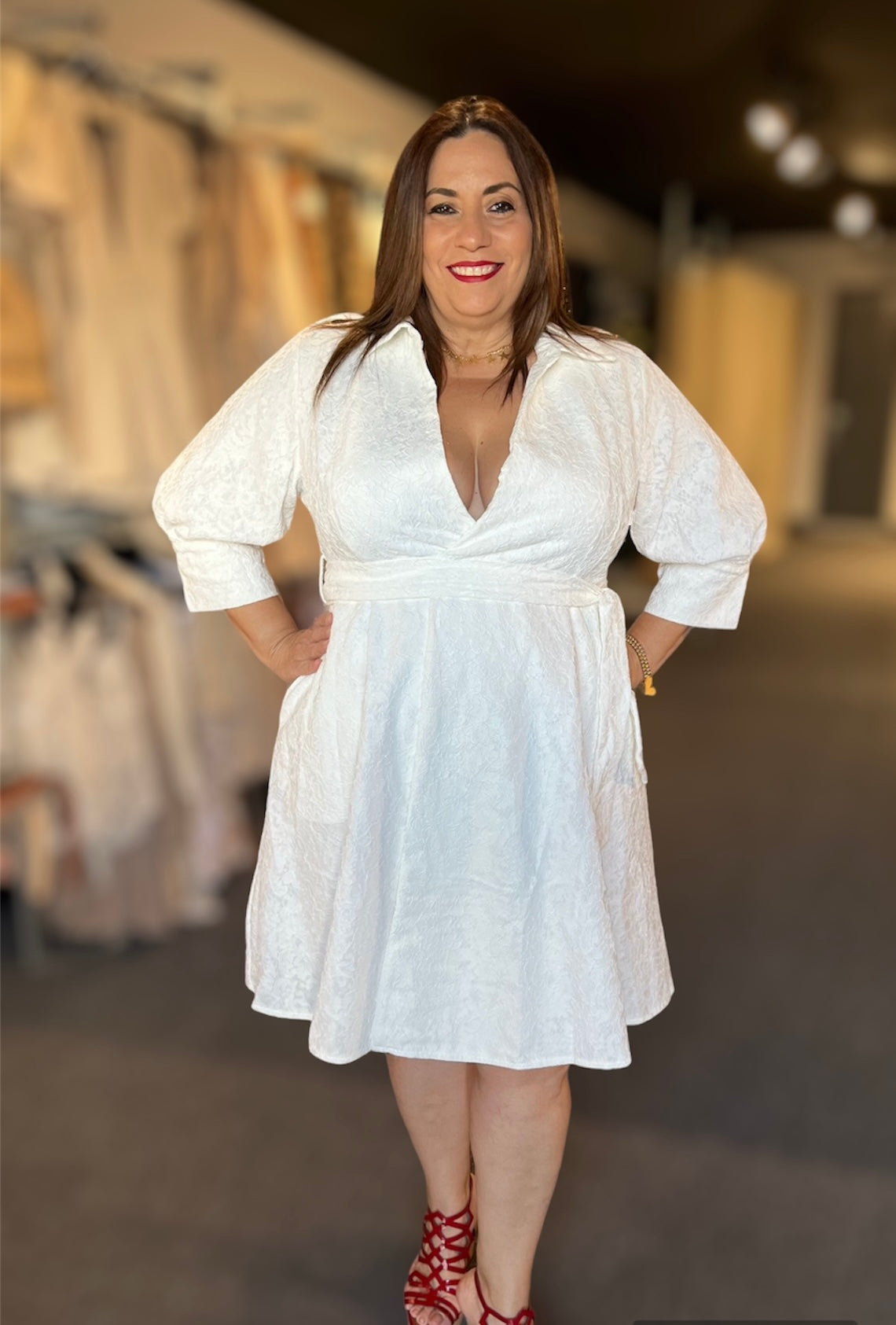 White Wrap Dress