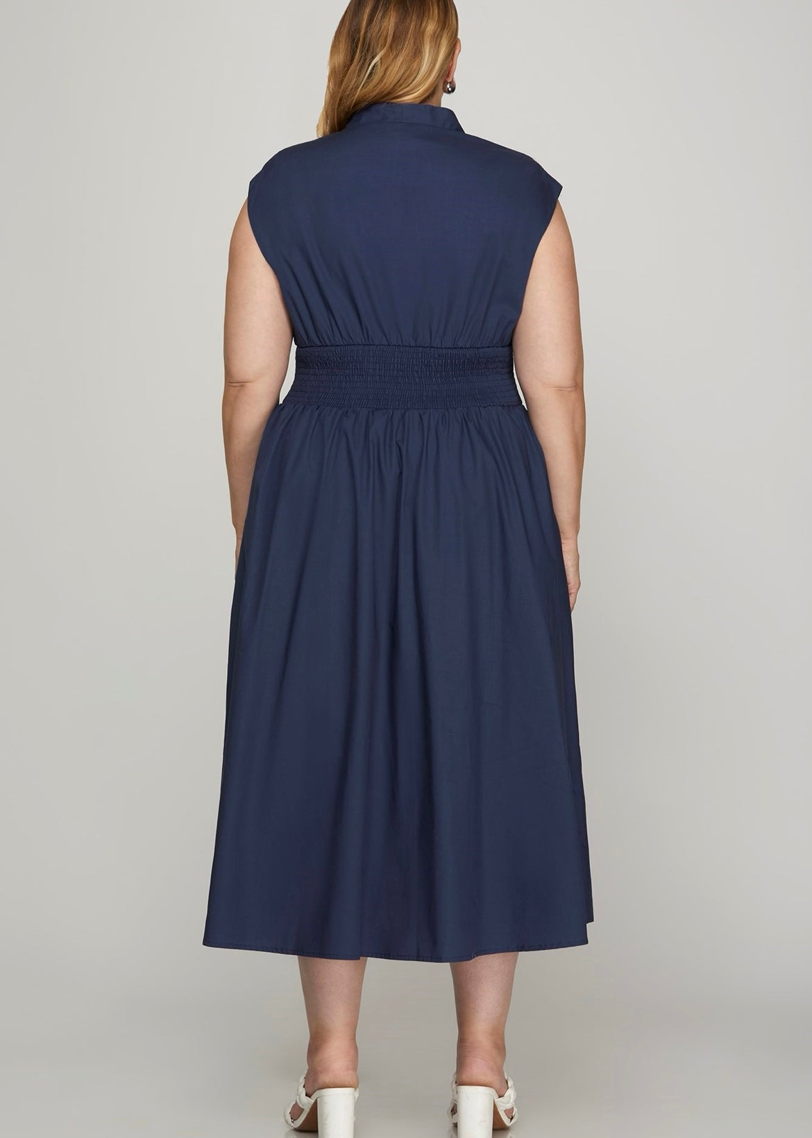 Navy Midi Dress